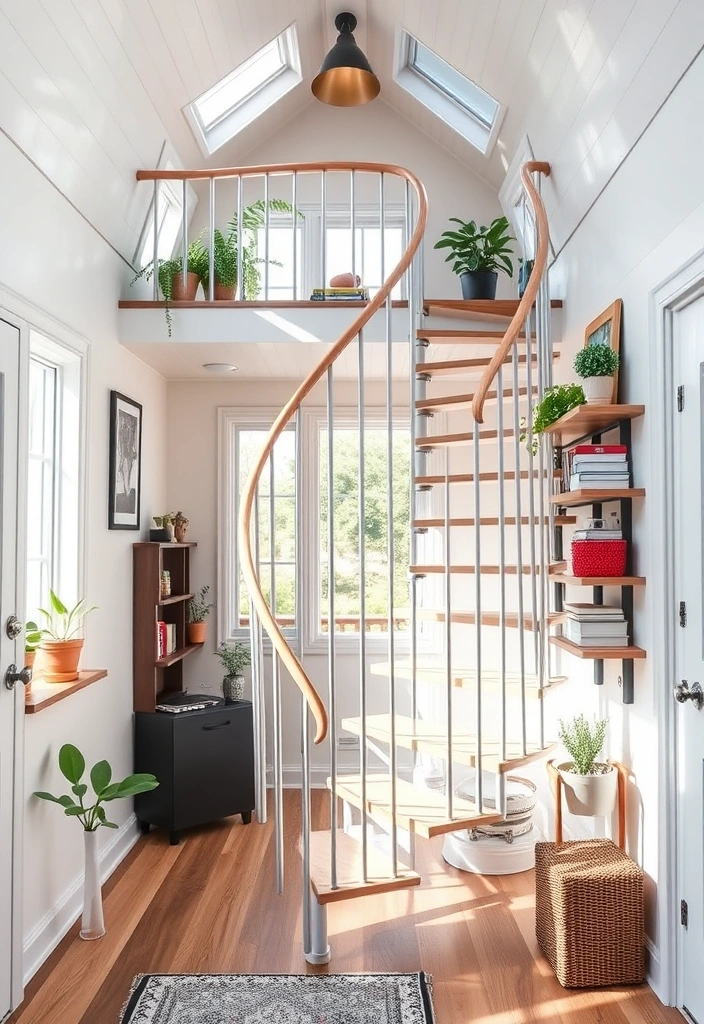 24 Inside Tiny Houses Ideas That Prove Less is More (You Won't Believe #10!) - 12. Unique Staircase Designs