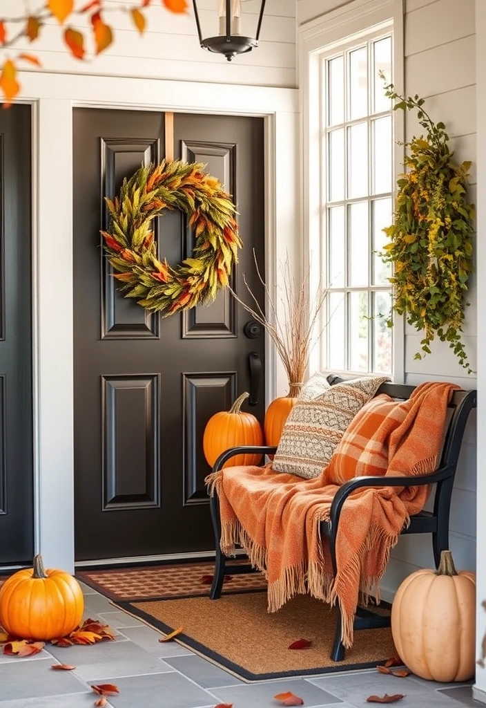 21 Stunning Entryway Ideas That Will Leave Your Guests in Awe! - 13. Seasonal Decor