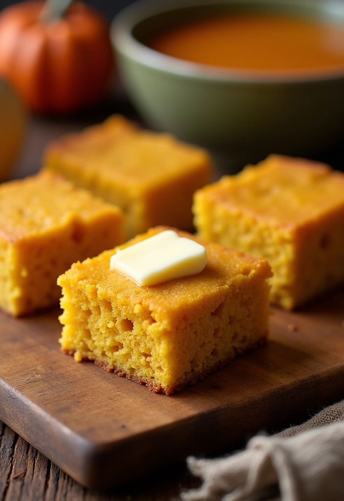 21 Irresistibly Delicious Pumpkin Bread Recipes You'll Crave All Fall! - 12. Pumpkin Cornbread