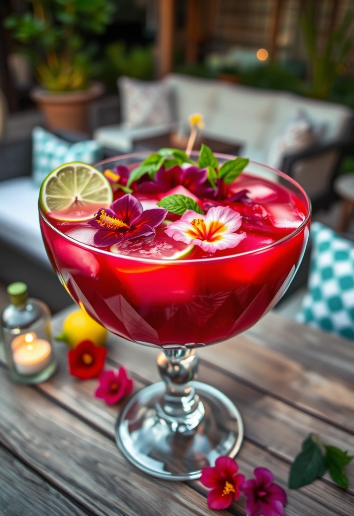 23 Mind-Blowing Punch Recipes That Will Make Your Next Party Legendary! - 18. Hibiscus Tea Punch