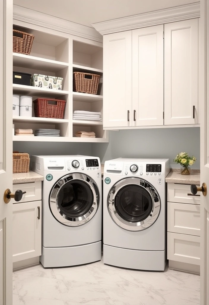 20 Laundry Room Cabinet Ideas That'll Make You Want to Do Laundry! - 12. Custom Built-Ins