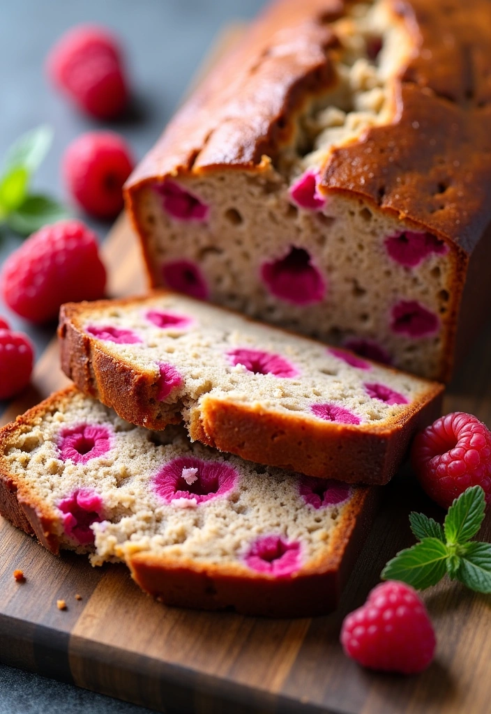 22 Irresistible Banana Bread Recipes That'll Make You a Baking Superstar! - 16. Raspberry Banana Bread