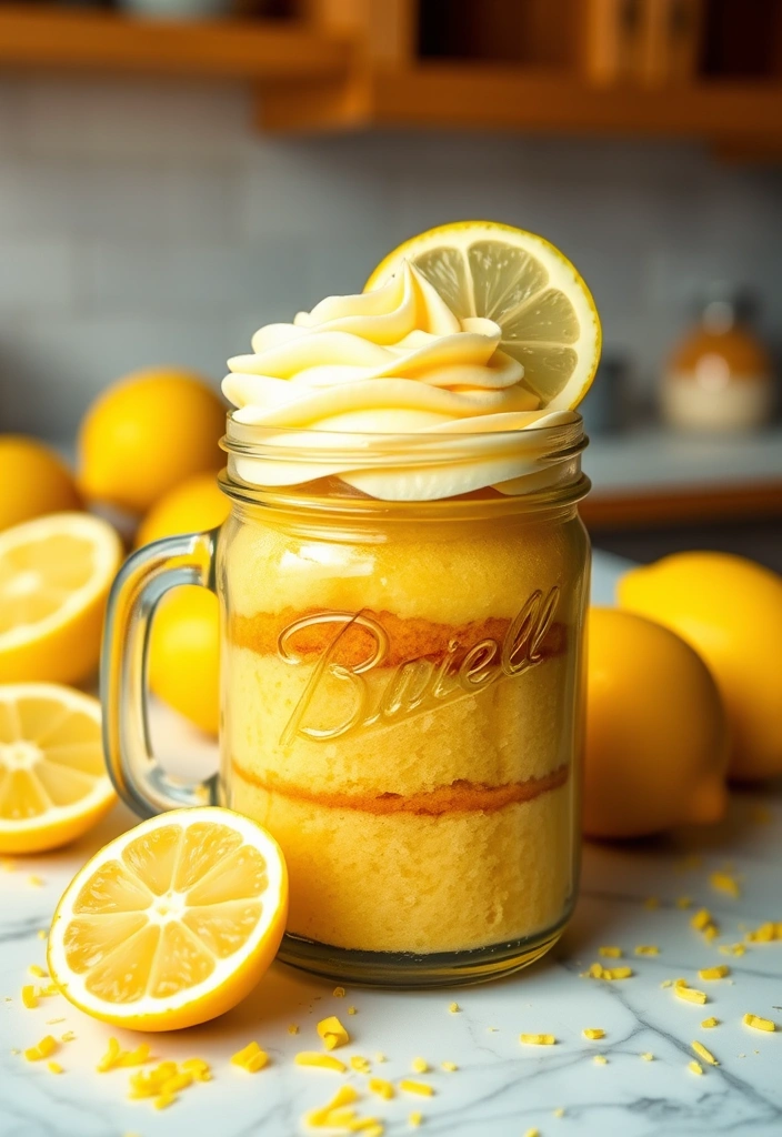 20 Easy Mason Jar Cupcake Ideas That'll Impress Your Guests (You Won't Believe #7!) - 3. Lemon Zest Bliss