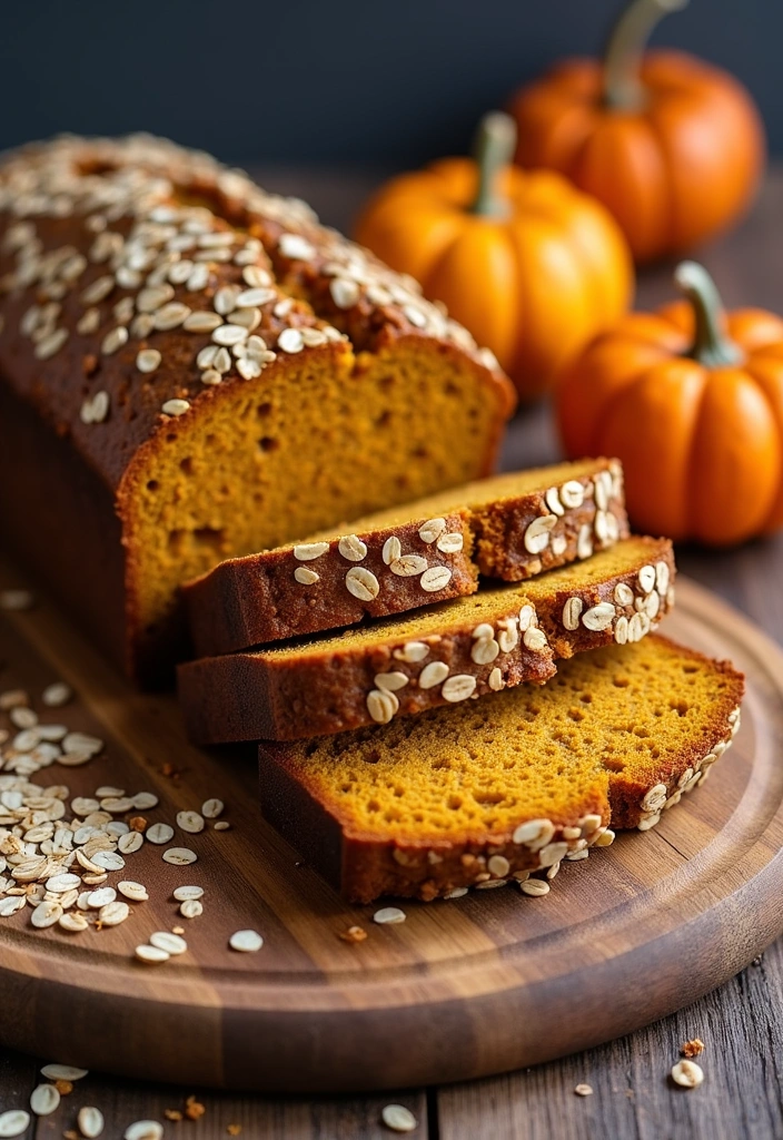 21 Irresistibly Delicious Pumpkin Bread Recipes You'll Crave All Fall! - 20. Pumpkin Oat Bread