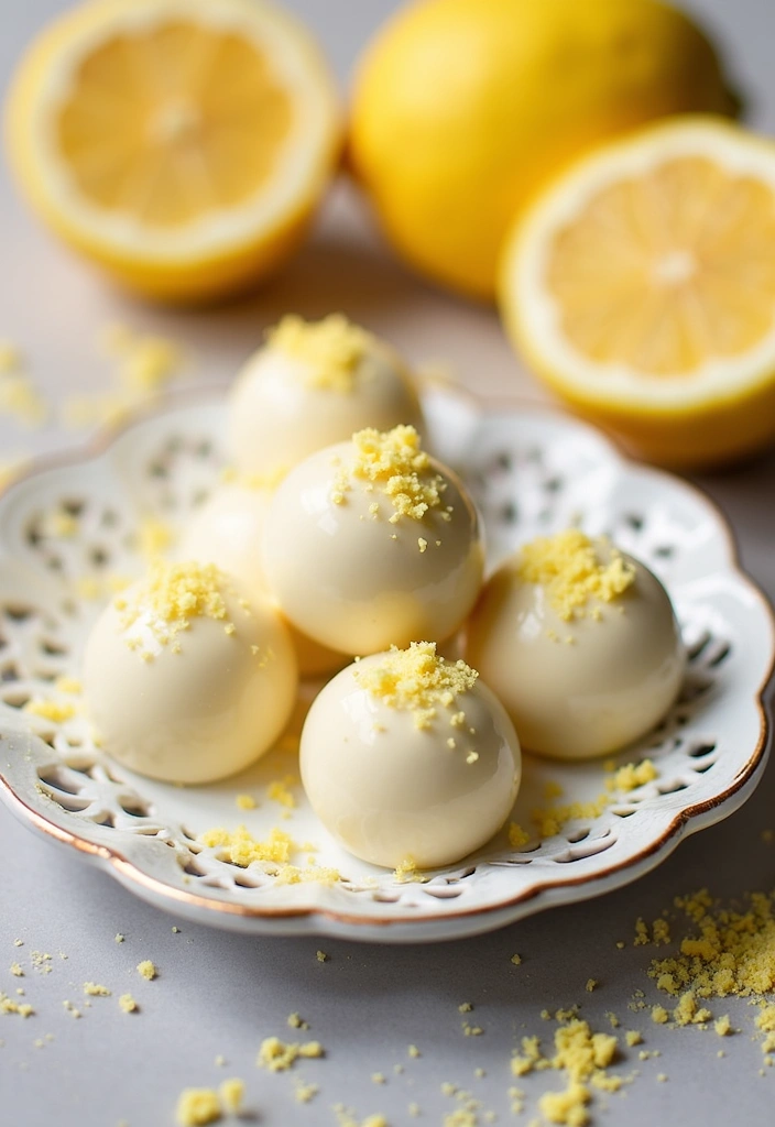 23 Lemon Sugar Cookie Recipes That Will Make You Swoon (You Won't Believe #15!) - 8. Lemon Sugar Cookie Truffles