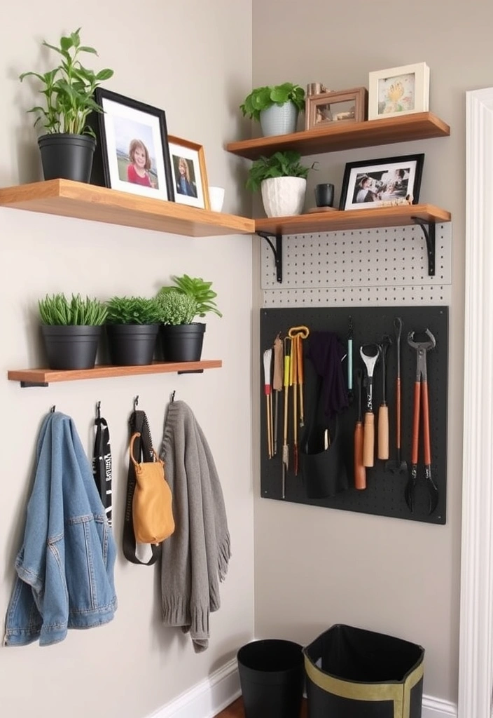 27 Mudroom Laundry Room Ideas That Will Transform Your Space (You Won't Believe #15!) - 5. Creative Use of Wall Space