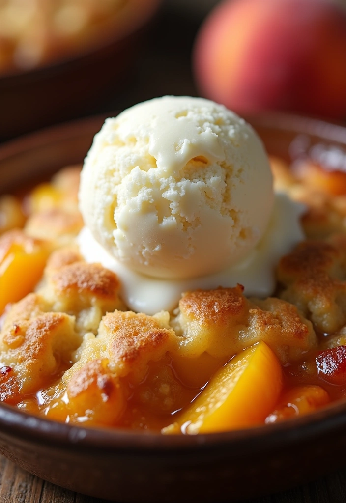 25 Southern Sunday Suppers the Whole Family Will Love (You Won't Believe #12!) - 9. Peach Cobbler