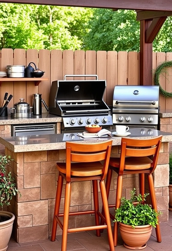 22 Covered Outdoor Patio Ideas That Will Make You Want to Live Outside! - 8. Functional Outdoor Kitchen