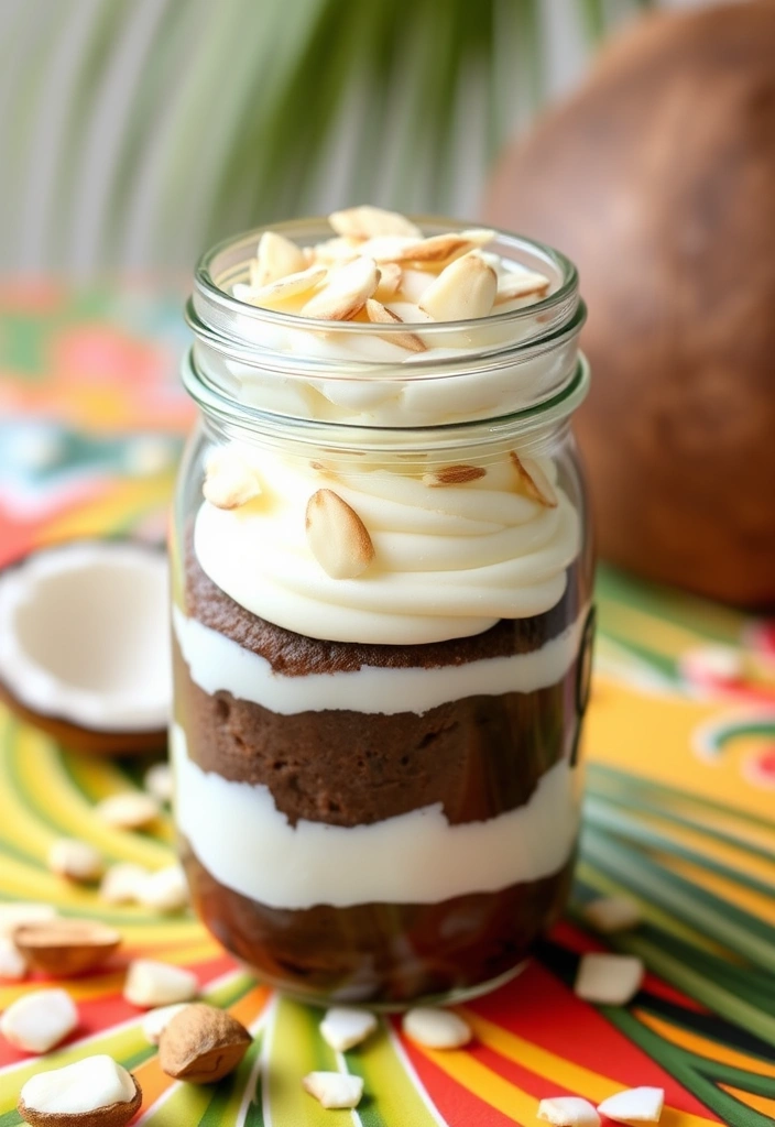 20 Easy Mason Jar Cupcake Ideas That'll Impress Your Guests (You Won't Believe #7!) - 15. Almond Joy Delight