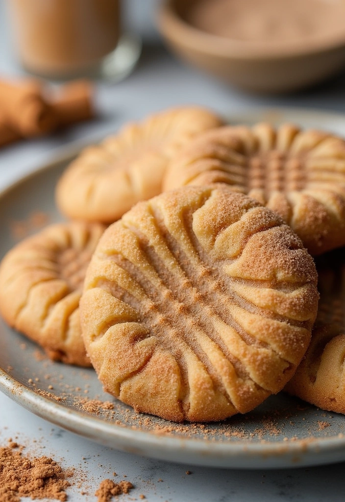 27 Soft Peanut Butter Cookies Recipes That'll Make You Drool! - 8. Soft Peanut Butter Snickerdoodle Cookies