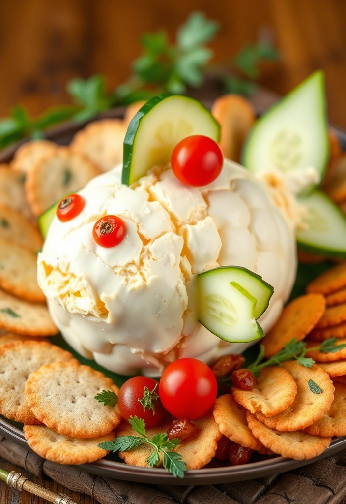 25 Irresistibly Shaped Cheese Balls Ideas That Will Wow Your Guests! - 9. Charming Fish Cheese Ball