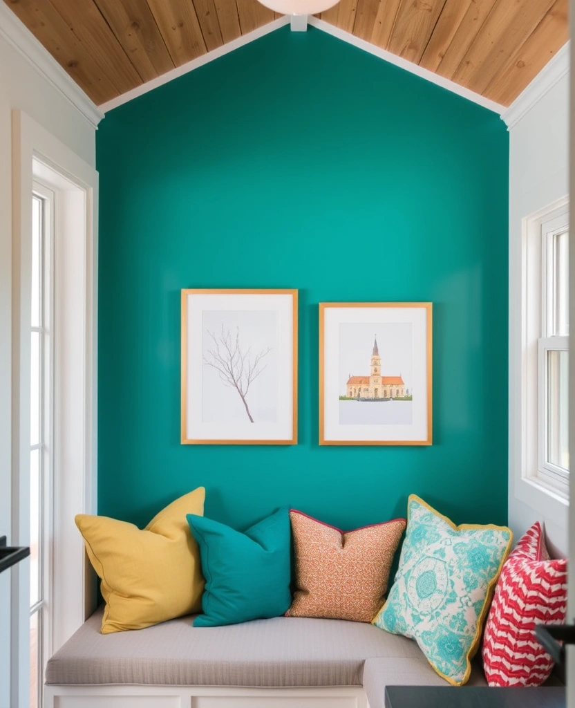 24 Inside Tiny Houses Ideas That Prove Less is More (You Won't Believe #10!) - 22. Colorful Accent Walls