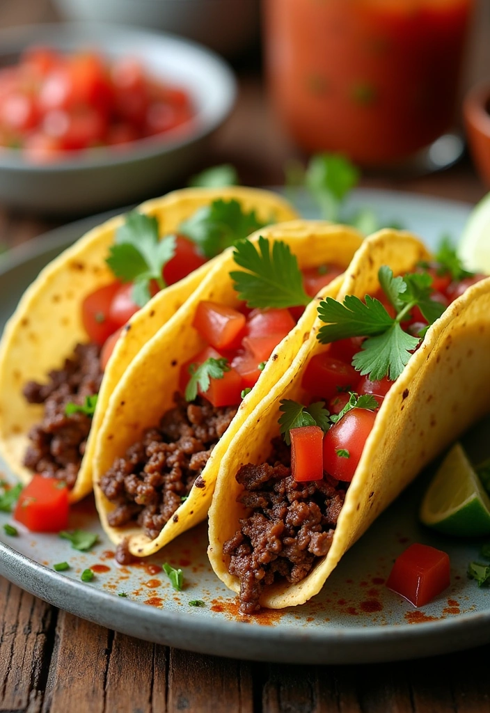 20 Super Easy Dinners with 5 Ingredients or Less (You Won't Believe #12!) - 3. Beef Tacos with Salsa