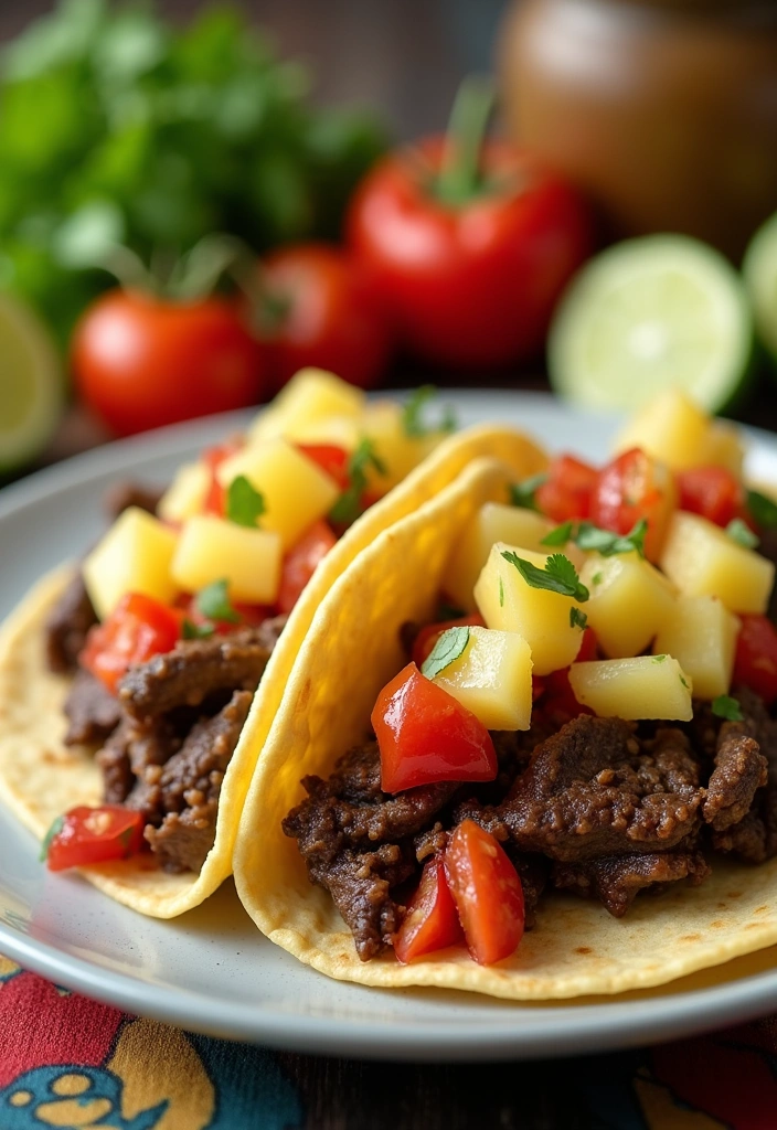 26 Mouthwatering Dinner Ideas with Hamburger Meat That You’ll Crave Tonight! - 18. Beef Tacos with Pineapple Salsa