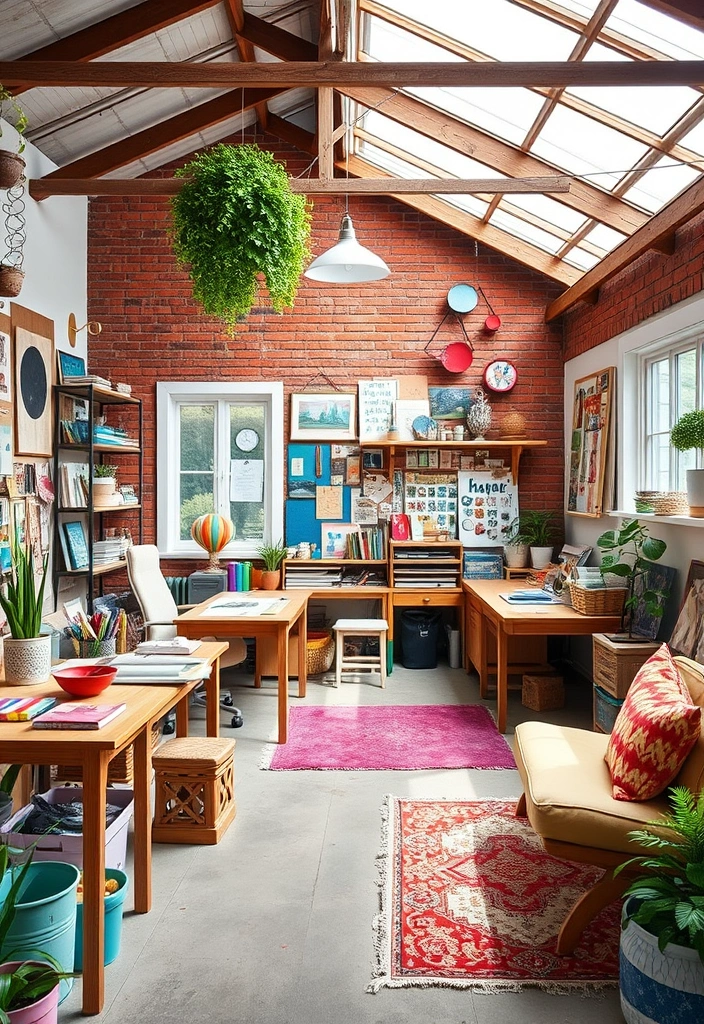 26 Shedquarters Backyard Office Ideas You Won't Believe Exist! - 7. The Creative Studio