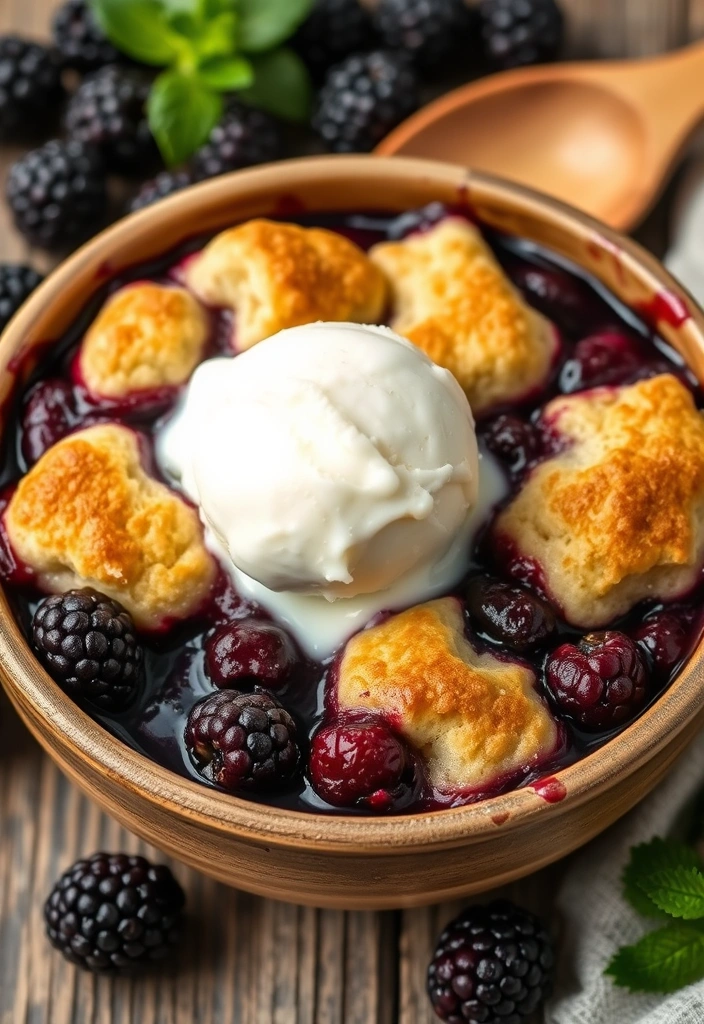 25 Crockpot Desserts You Won't Believe Are This Easy (Get Ready for #13!) - 8. Blackberry Cobbler