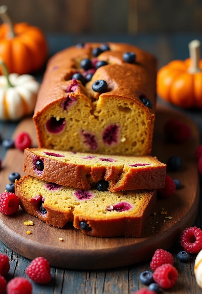 21 Irresistibly Delicious Pumpkin Bread Recipes You'll Crave All Fall! - 19. Pumpkin Berry Bread