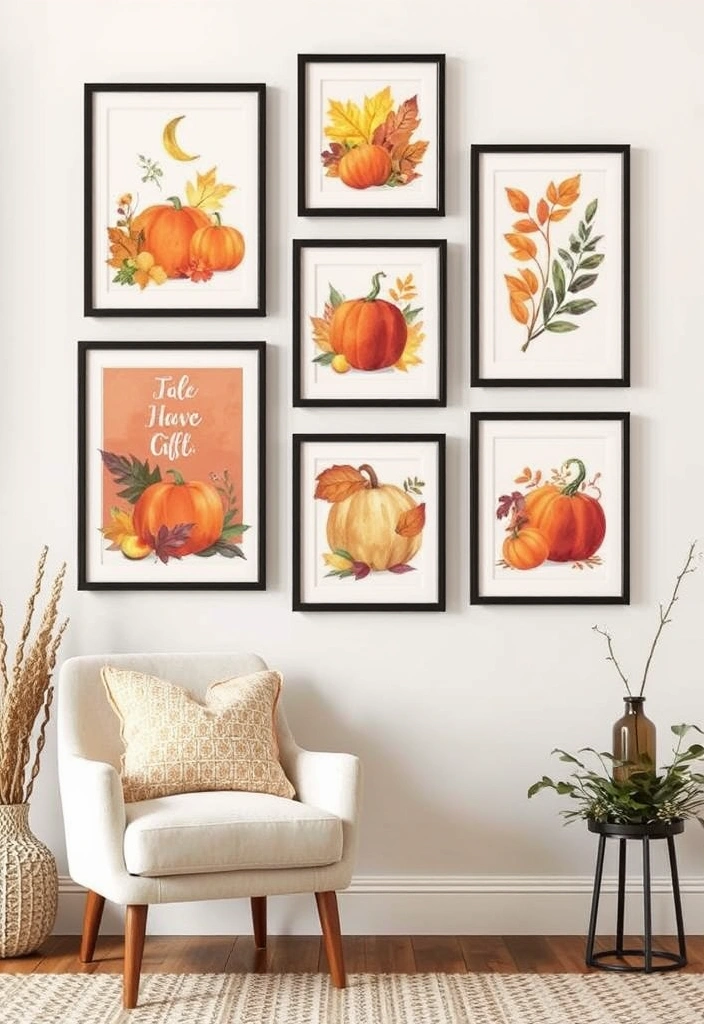 29 Fall Budget Decorating Ideas You Can’t Afford to Miss (Especially #16!) - 13. Harvest-Themed Art Prints