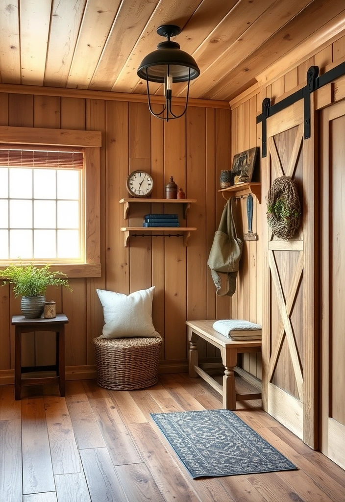 27 Mudroom Laundry Room Ideas That Will Transform Your Space (You Won't Believe #15!) - 20. Rustic Farmhouse Appeal