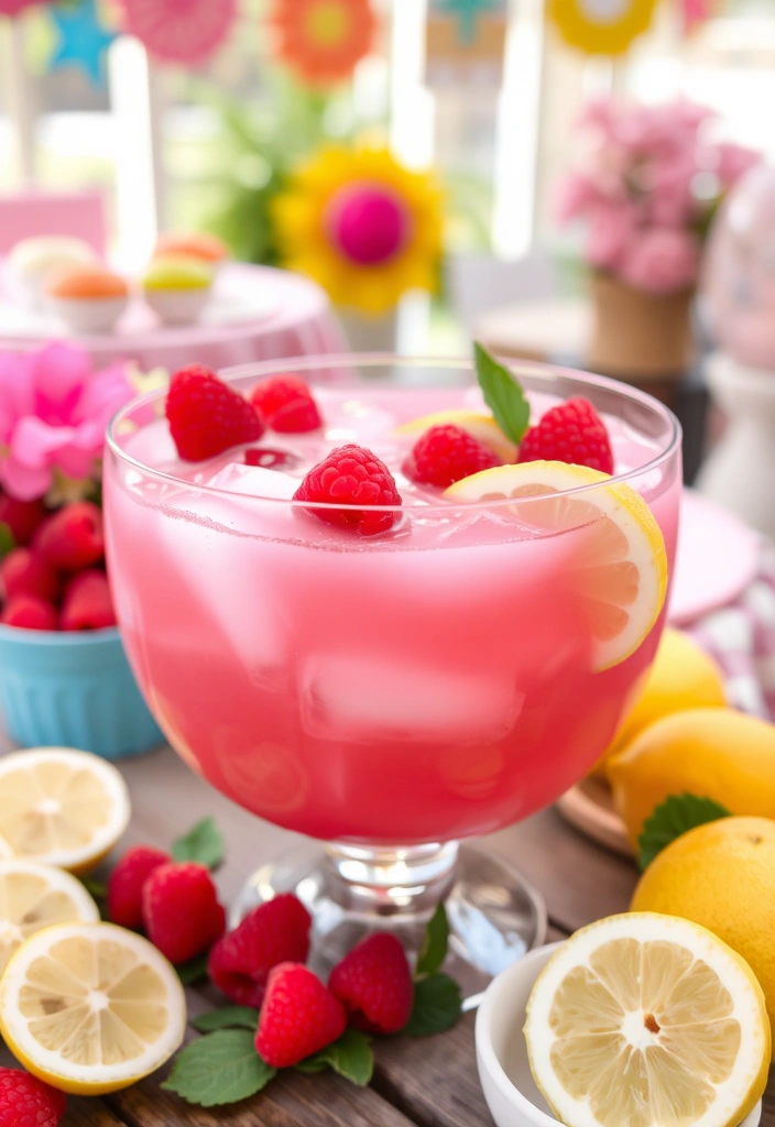 23 Mind-Blowing Punch Recipes That Will Make Your Next Party Legendary! - 17. Raspberry Lemonade Punch