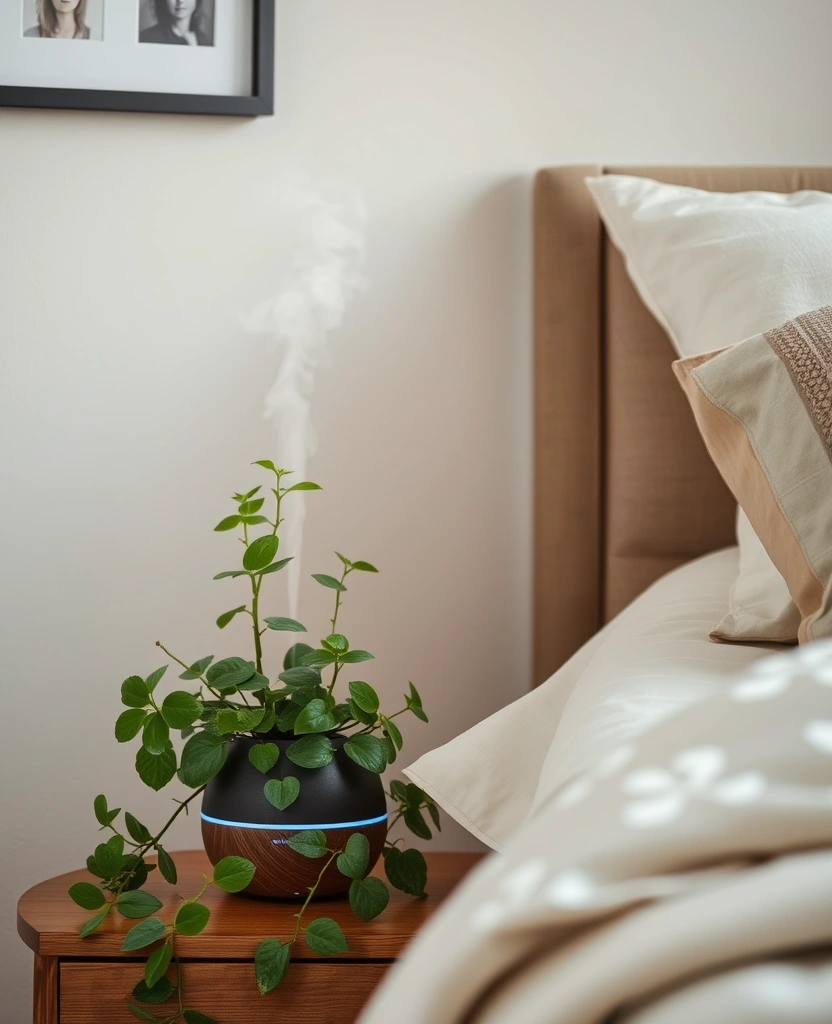 21 Plants in Bedroom Ideas That Will Transform Your Space into a Lush Oasis! - 29. Plant-Infused Aromatherapy