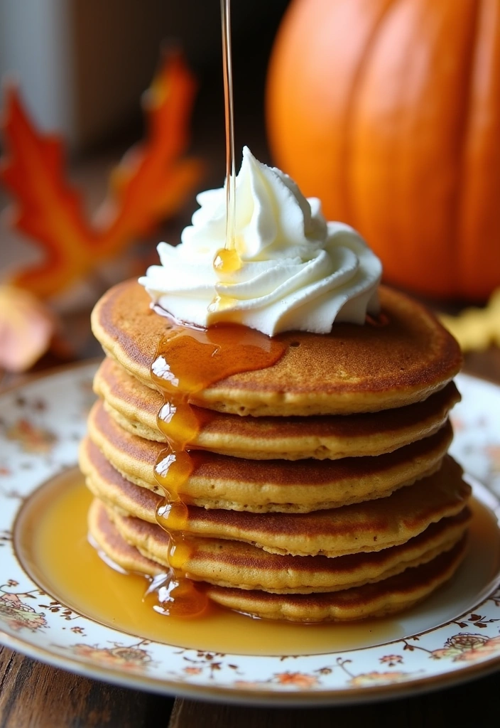 21 Easy 5-Ingredient Pumpkin Pie Recipes That Will Wow Your Guests! - 11. Pumpkin Pie Pancakes