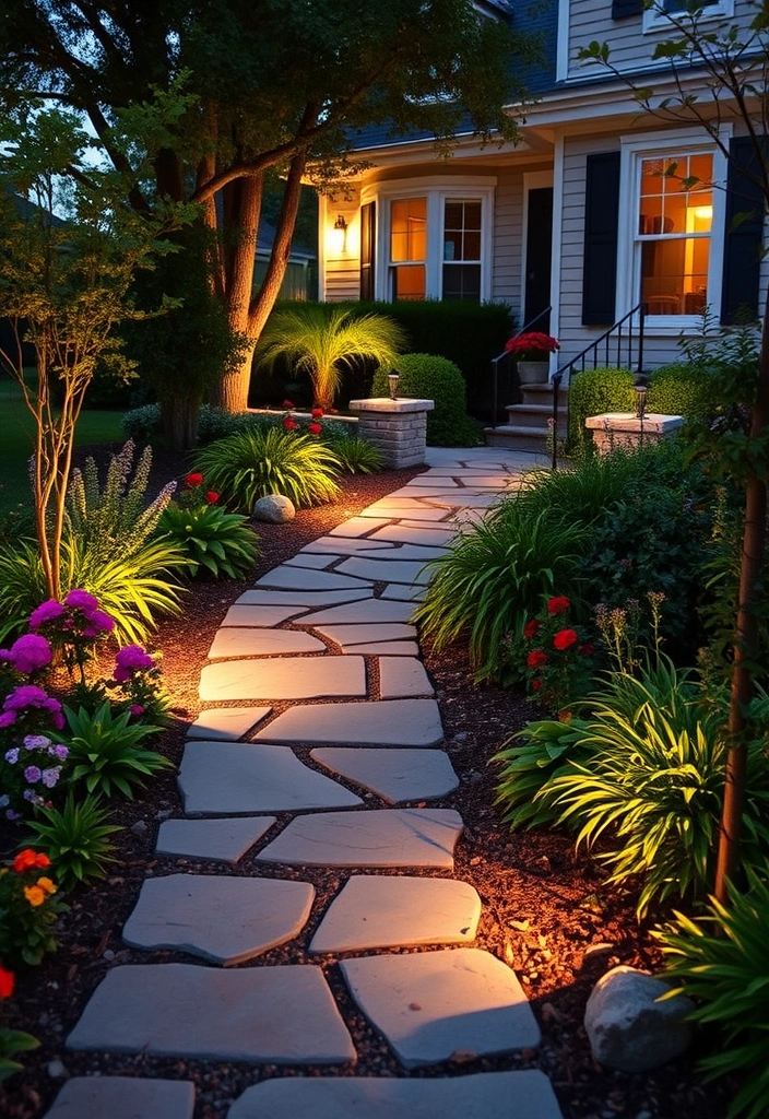 27 Stunning Front Yard Landscaping Ideas That'll Transform Your Home Into a Neighborhood Showstopper! - 2. Charming Walkways