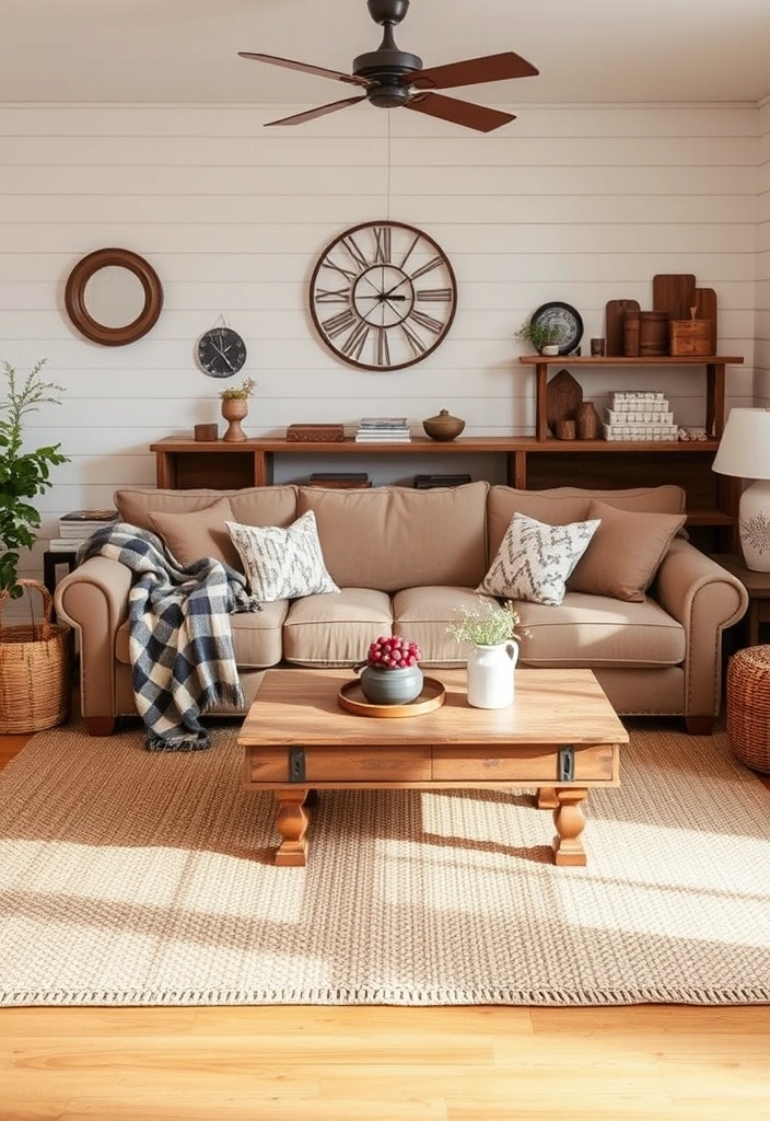 28 Vibrant Living Room Styles That Will Ignite Your Creativity! - 10. Farmhouse Cozy