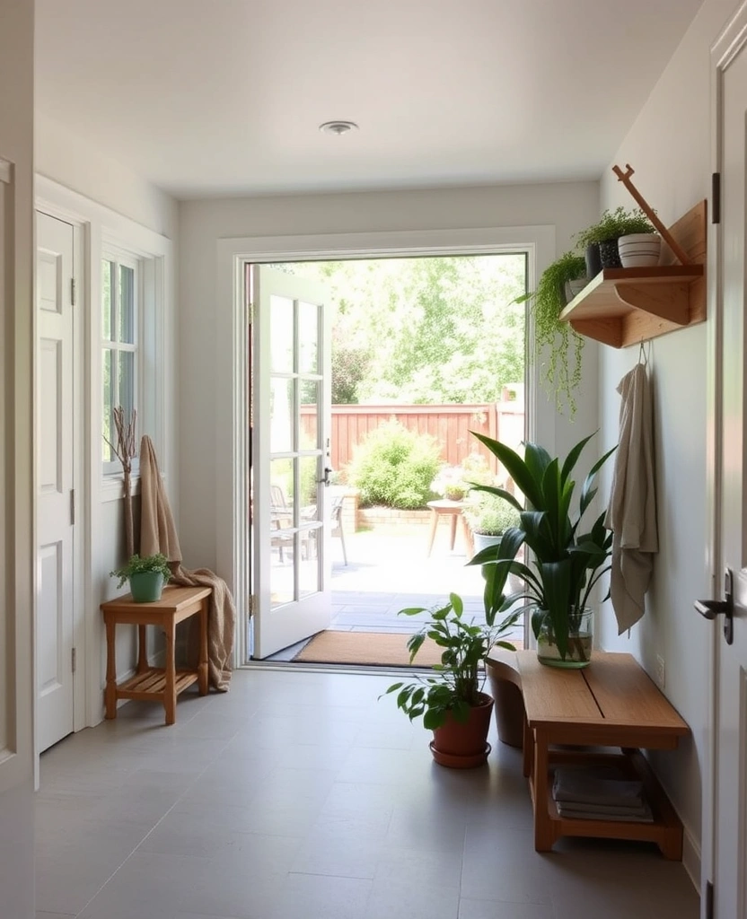 27 Mudroom Laundry Room Ideas That Will Transform Your Space (You Won't Believe #15!) - 31. Outdoor-Mudroom Connection