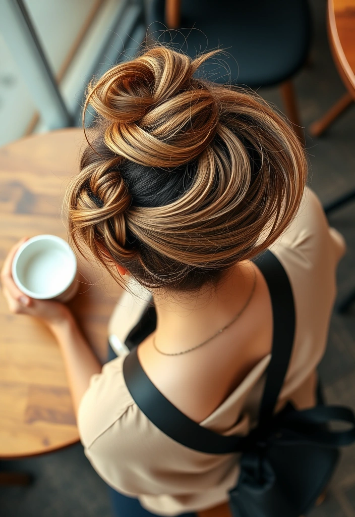 26 Tips for a Better and Sassier Ponytail in Less Than 5 Minutes! - 3. The Messy Bun Ponytail Hybrid