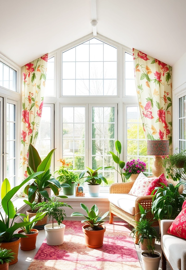 22 Farmhouse Curtain Ideas That Will Transform Your Space (You Won't Believe #15!) - 13. Botanical Print Curtains