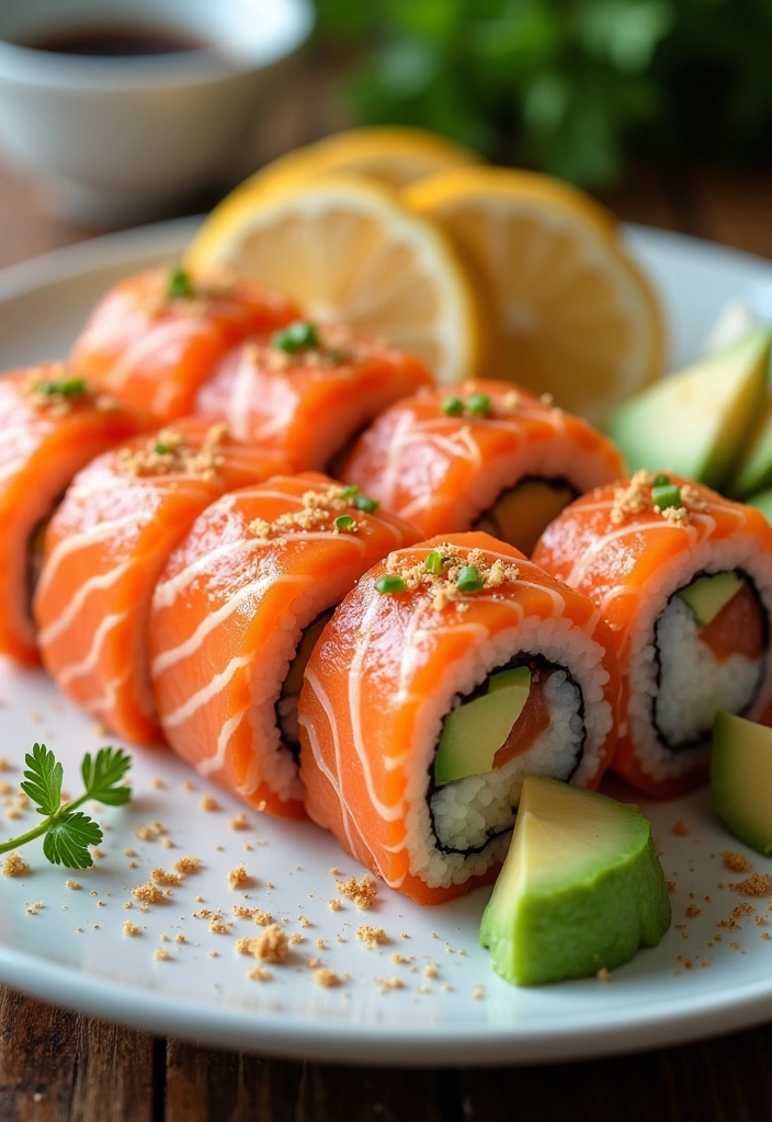 24 Easy Cooked Sushi Recipes You Can Make at Home (Even If You’re a Beginner!) - 6. Cooked Salmon Rolls