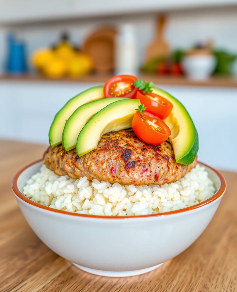 26 Mouthwatering Dinner Ideas with Hamburger Meat That You’ll Crave Tonight! - 26. Hamburger and Cauliflower Rice Bowl