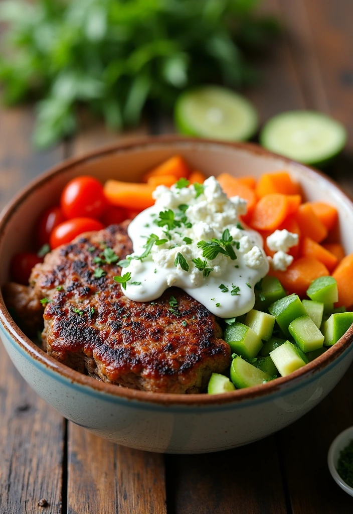 26 Mouthwatering Dinner Ideas with Hamburger Meat That You’ll Crave Tonight! - 19. Greek-Style Hamburger Bowls