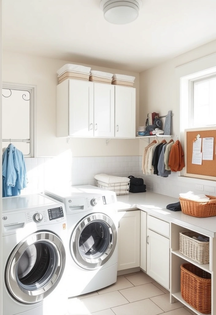 27 Mudroom Laundry Room Ideas That Will Transform Your Space (You Won't Believe #15!) - 21. Bright and Functional Workstation