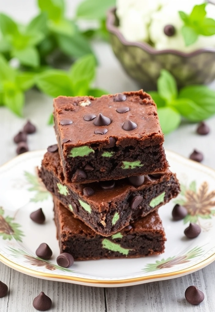 25 Crockpot Desserts You Won't Believe Are This Easy (Get Ready for #13!) - 17. Mint Chocolate Chip Brownies