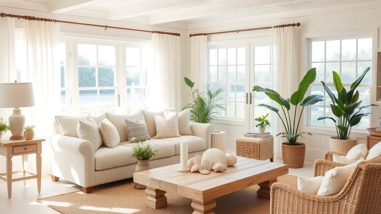 22 Coastal Neutral Living Room Ideas That Will Make You Feel Like You’re on Vacation Every Day!