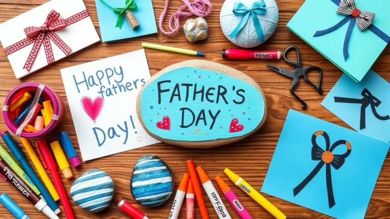 24 Easy Fathers Day Crafts for Kids That’ll Make Him Smile!